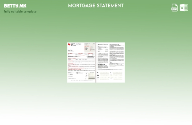 модерен стил Canada National Bank of Canada банкарска хипотека извод, страници, 